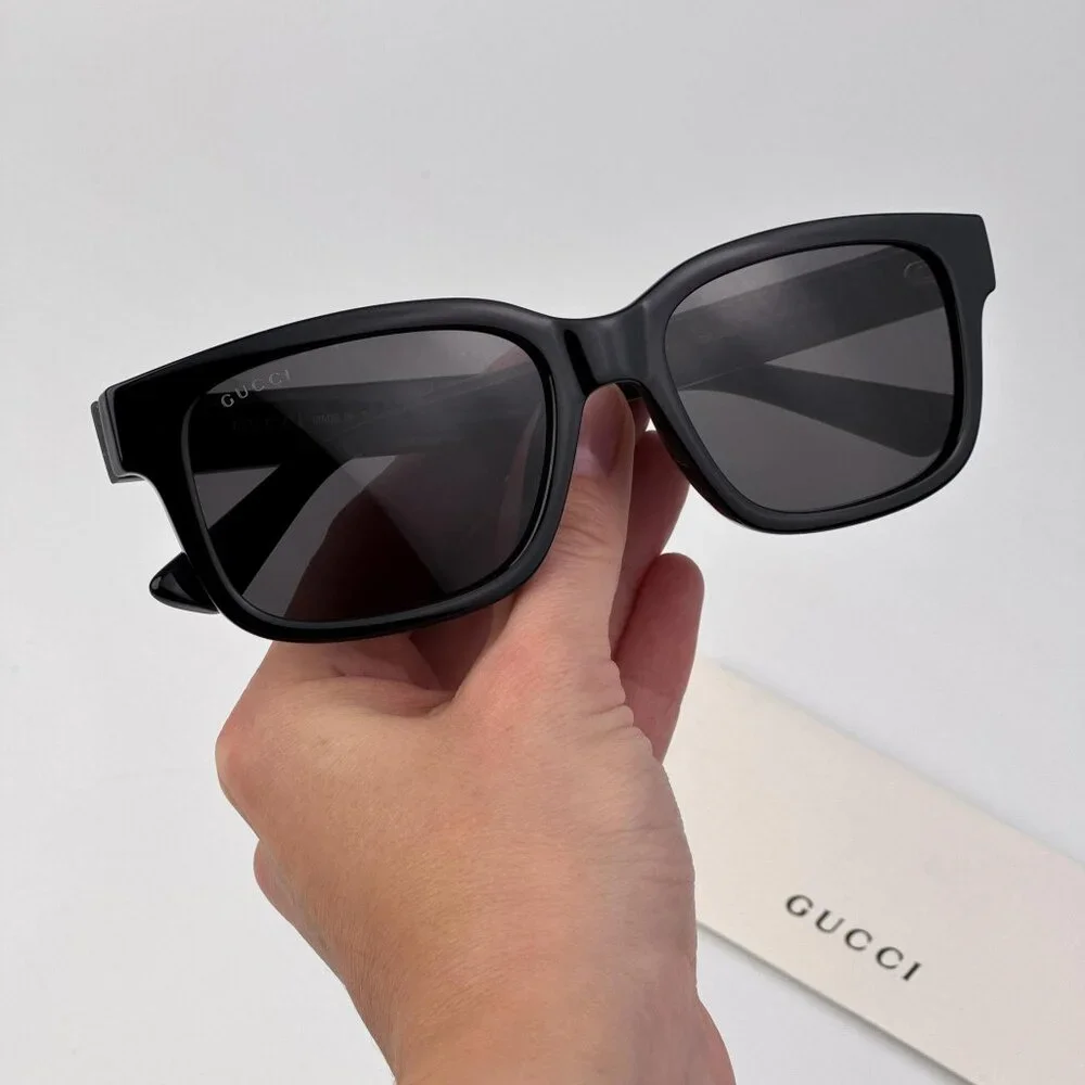 Gucci Sunglasses – Black Square Frame with Grey Lenses (GG1583S 001)